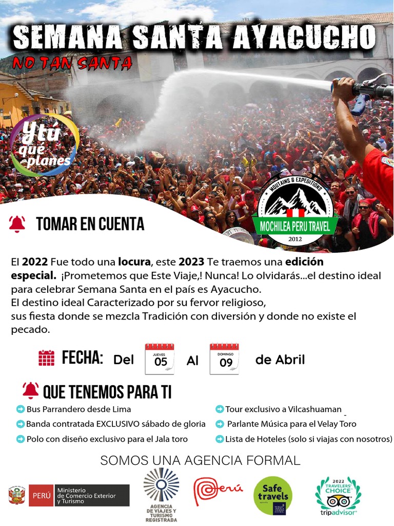 Semana Santa Ayacucho 2023 | PDF | Fiestas cristianas y días santos ...