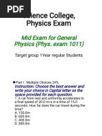 (YDM) Physics Bahir Dar Mid