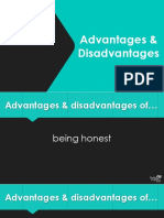 Advantages Disadvantages Speaking