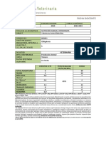 Ficha Nutricion Animal Veterinaria 2022 2023