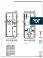 Planos de distribución de vivienda unifamiliar