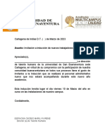 Carta de Invitacion