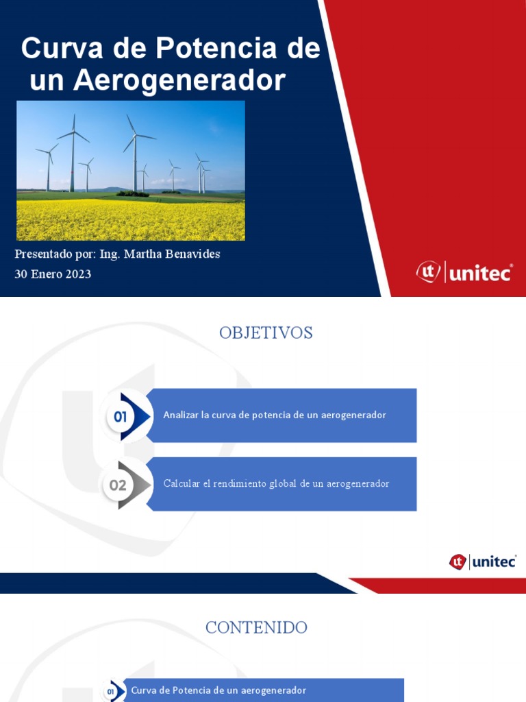 S3-Curva de Potencia de Un Aerogenerador | PDF | Energía eólica | Herida