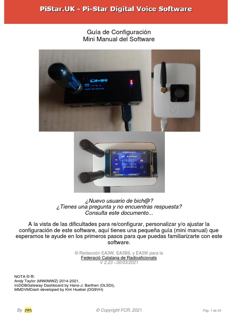 Pi Star Config Castellano 2.23 | PDF | Archivo de computadora | Contraseña