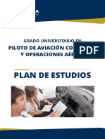 Plan de Estudios Del Grado de Piloto Comercial - 2022