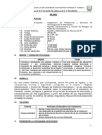 Sílabo I. Datos Informativos.: Instituto de Educación Superior Tecnológico Público "Chota"