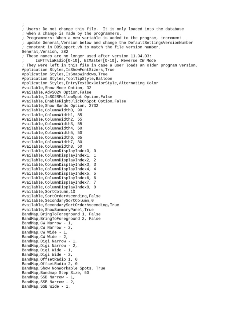 Default settings pdf wireless software