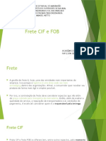 Modalidades de Frete CIF e FOB