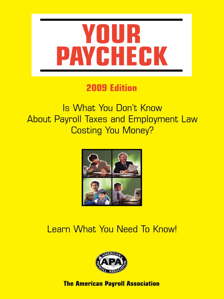 Your Paycheck Book PDF Irs Tax Forms Payroll