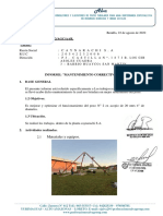 Informe de Mantto Correctivo de Pozo, Suministro de Cable y Rebobinado de Bomba 2HP-4440