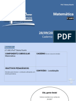 Slide Aula 28 - 09 - Matemática - Caderno