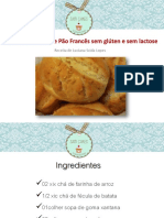 Receita de Pão Francês sem glúten e sem lactose