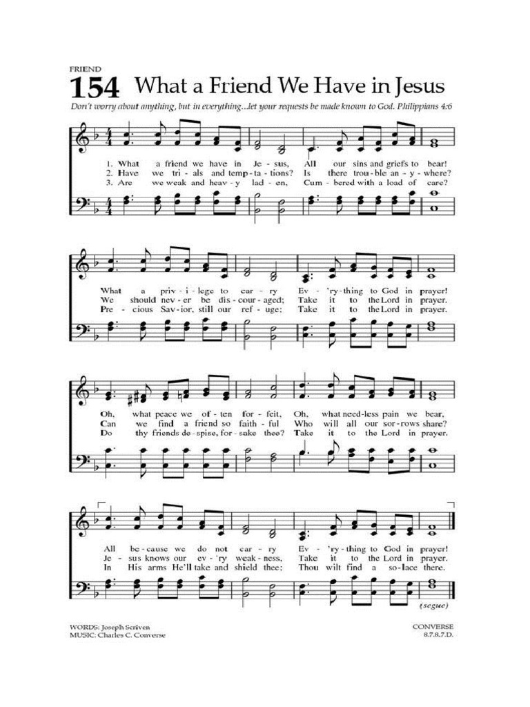 What a friend we have in jesus pdf