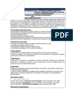 Plano de Ensino Atividades Extensionistas - Diversidade Profissional Cultural e Social