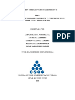 Trabajo Escrito Sobre El Gobierno de Julio Cesar Turbay Ayala