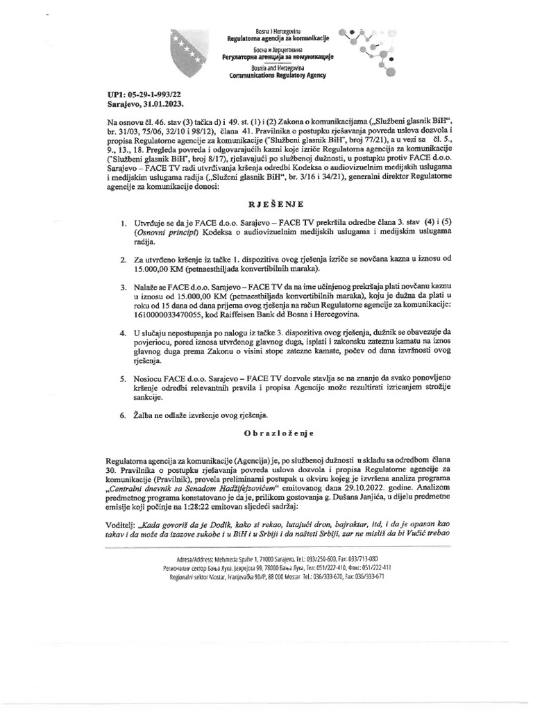 face-tv-rjesenje-pdf