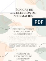 Técnicas de recolección de información en arquitectura