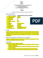 Sílabo Interpretación de Textos No Literarios