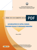 Accumulation de Capital Humain Politique Fiscale Et Croissance Endogene