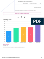 My Results From The BigFive Personality Test - Big Five