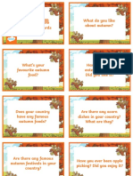 Autumn Festivals and Traditions Conversation Cards
