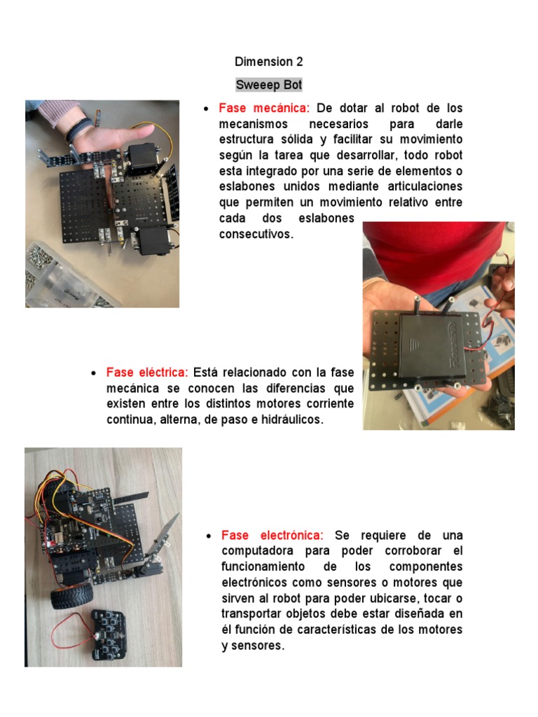 Fases de Construcción de Robots | PDF | Robot | Robótica