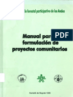 Manual para La Formulaxción de Proyectos Comunitarios