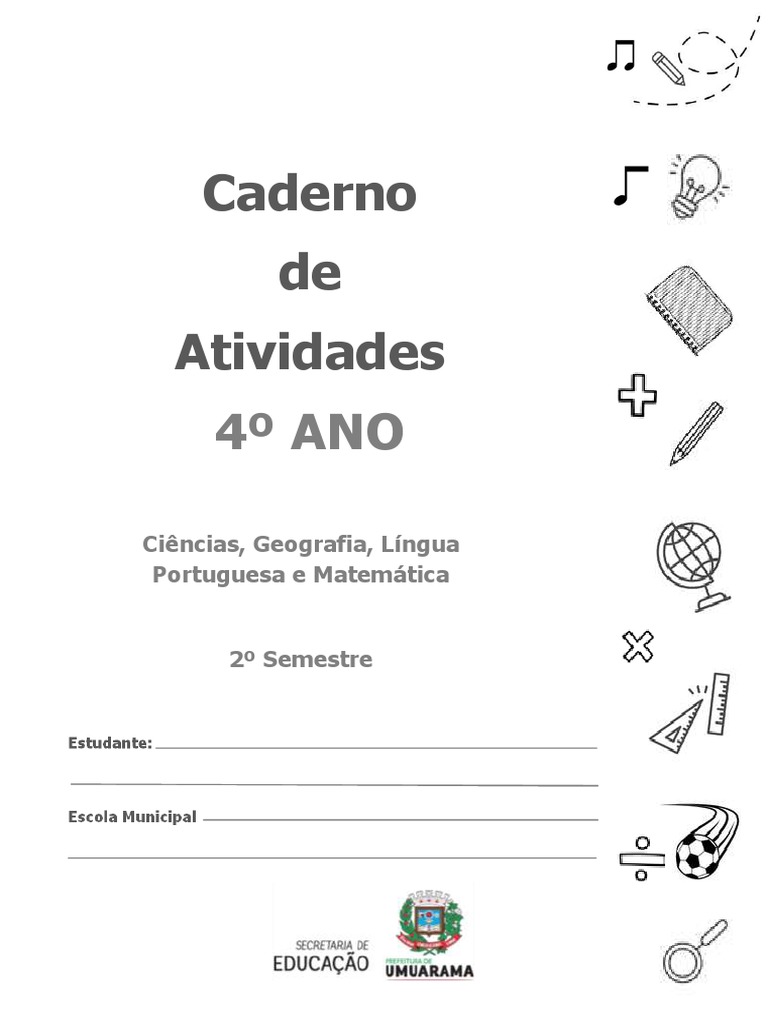 4º ANO - Versão Final - ALUNO - CADERNO DE ATIVIDADES | PDF | Fungo | Leite