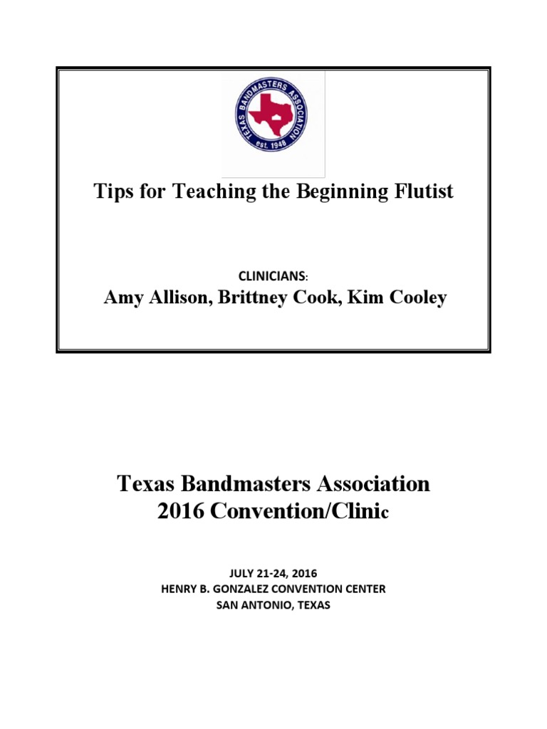 A Comprehensive Guide to Teaching Beginning Flute Technique | PDF | Flute