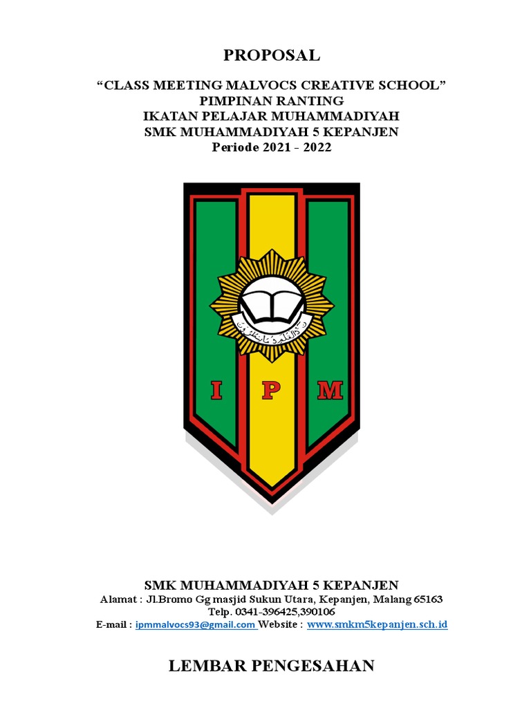 Proposal Classmeet 2022 | PDF