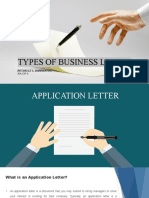 Types of Business Letters