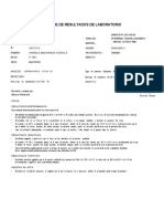 Informe de Resultados de Laboratorio: Negativo