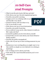 100 Self Care Journal Prompts Free Printable Compressed