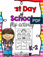 First Dayof School Flip Activity