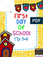 First Day of School Flipbook 3