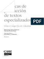 Módulo 4. Técnicas de Producción de Textos Especializados (II) Léxico y Aspectos de Cohesión