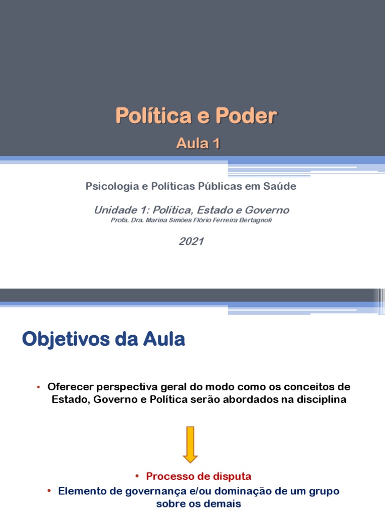 Política e Poder: Fundamentos e Teorias | PDF | Estado | Poder (social ...