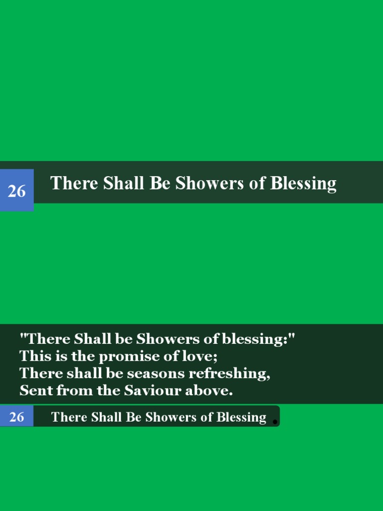 26 There Shall Be Showers of Blessing PDF