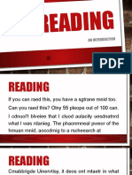 Reading Intro