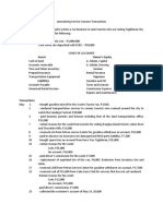 1 Sample Journal Transactions