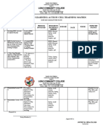Ligao Community College School-Based Learning Action Cell Training Matrix