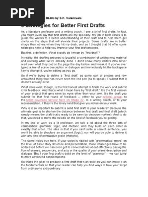 SCRIPTWRITING BLOG by SK Valenzuela