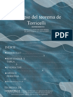 Principio Del Teorema de Torricelli