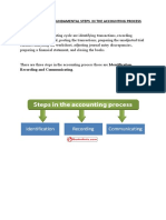 State The Three Fundamental Steps in The Accounting Process