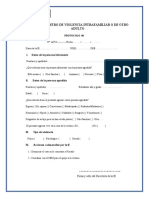 Acta de Registro de Violoencia Intrafamiliar