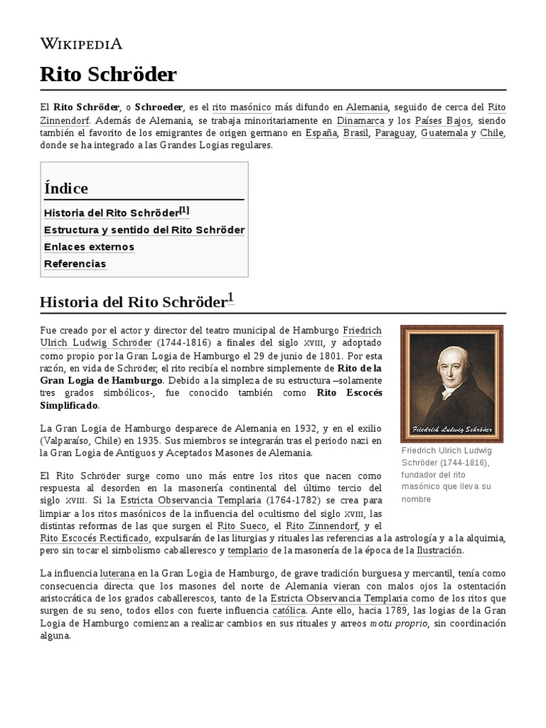Rito Schröder | PDF | Masonería