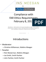 Compliance With Far Ethics Requirements
