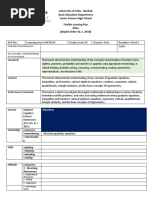 Grade 09 Iplan First Quarter