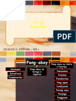 Pang Abay Powerpoint Presentation