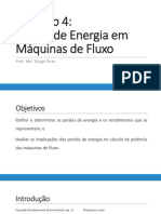 Capítulo 4 Perdas de Energia em Máquinas de Fluxo